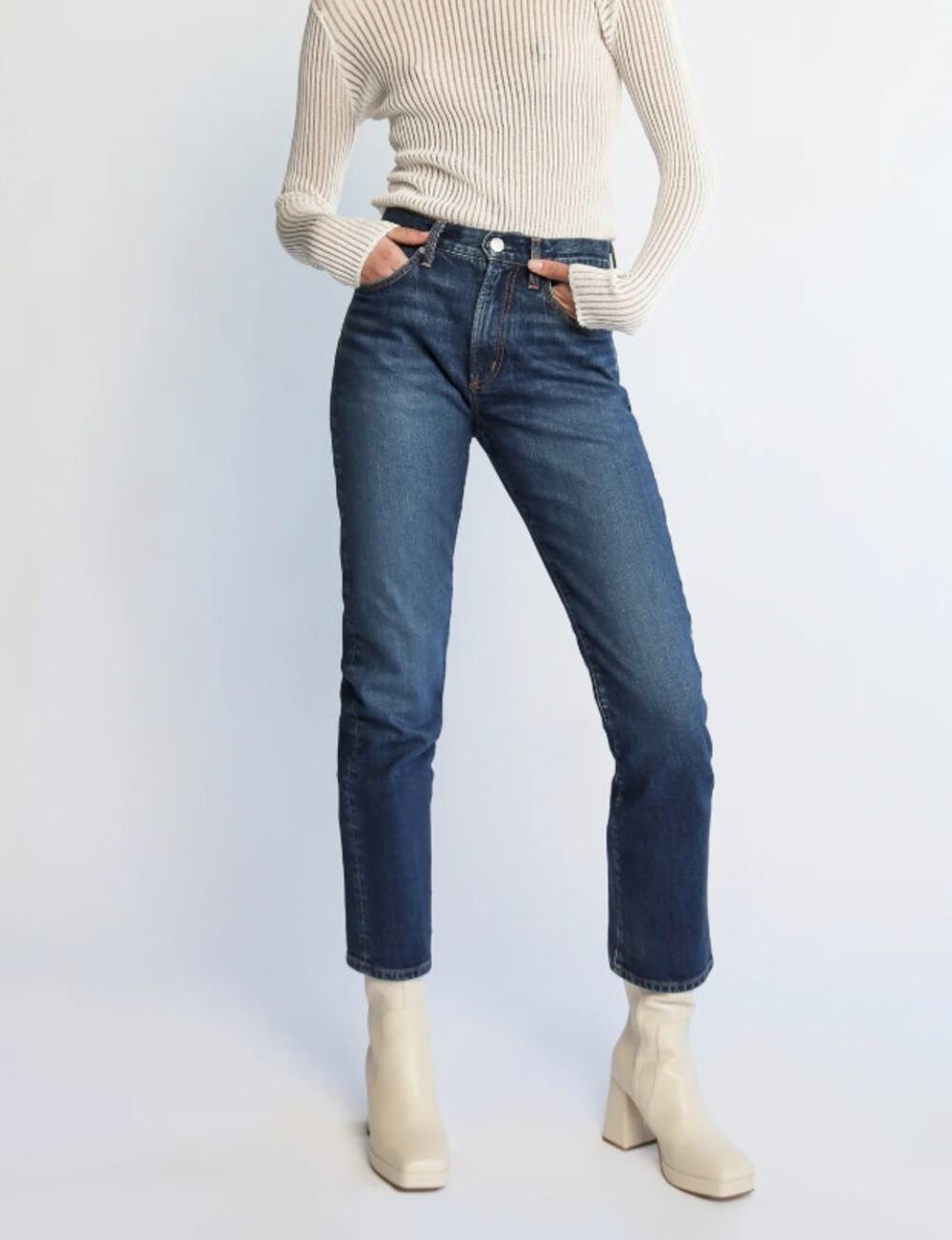 DAILY BLUE by AG Adriano Goldschmied Women's Straight Leg Jeans 27 NWT